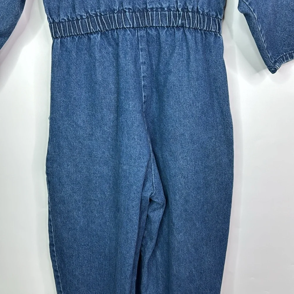 Vintage Mizz Liss Denim Jumpsuit Size 13/14 80s